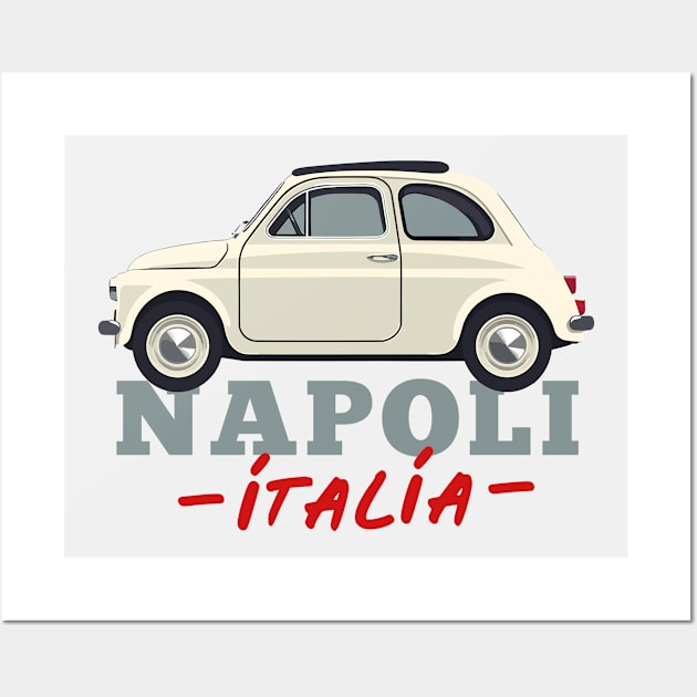 Napoli, Italia // Retro Italian Region Design Wall Art by DankFutura